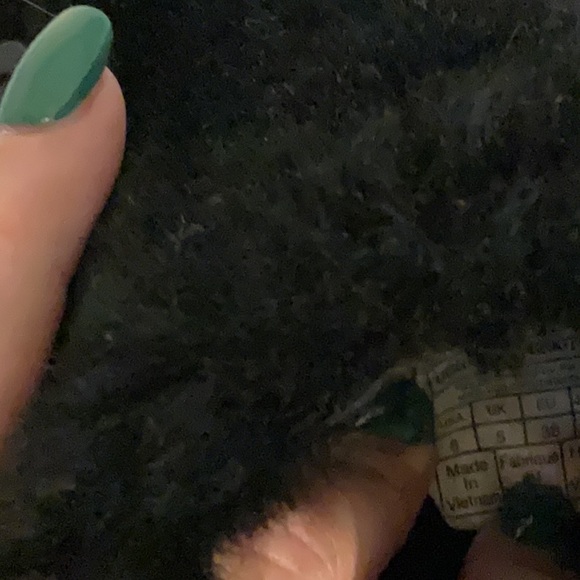 UGG Fluff Yeah Genuine Shearling Slingback Sandals, Size 6, Black - Picture 7 of 7